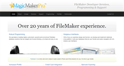 Desktop Screenshot of magicmakerpro.com