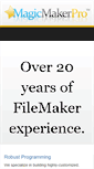 Mobile Screenshot of magicmakerpro.com