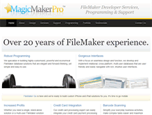 Tablet Screenshot of magicmakerpro.com